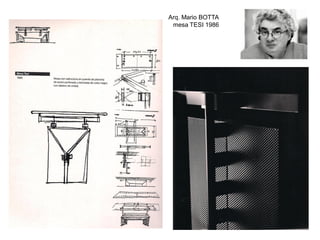 Arq. Mario BOTTA
mesa TESI 1986
 