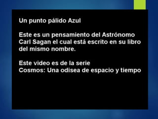 Disertación sobre Carl Sagan