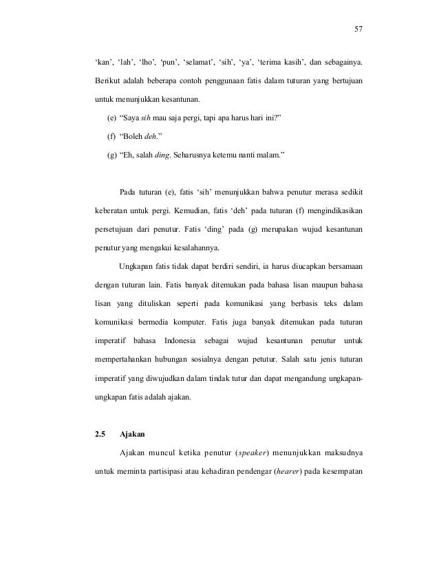 RESPONS TERHADAP AJAKAN OLEH PENUTUR BAHASA INDONESIA 