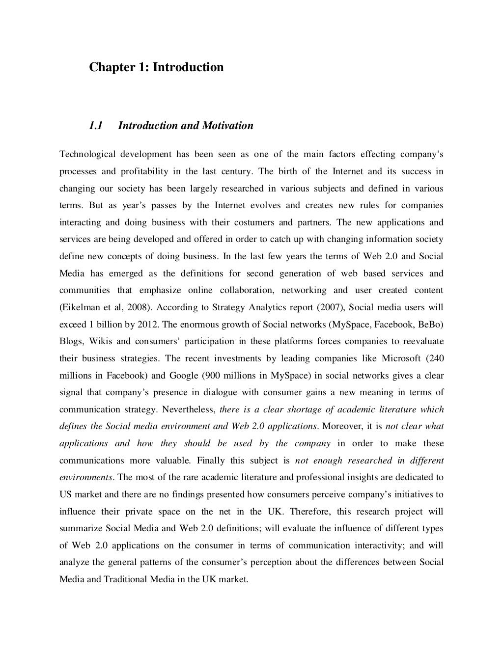 media and communication dissertation examples