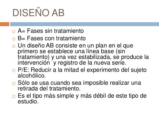 Diseños experimentales de caso unico