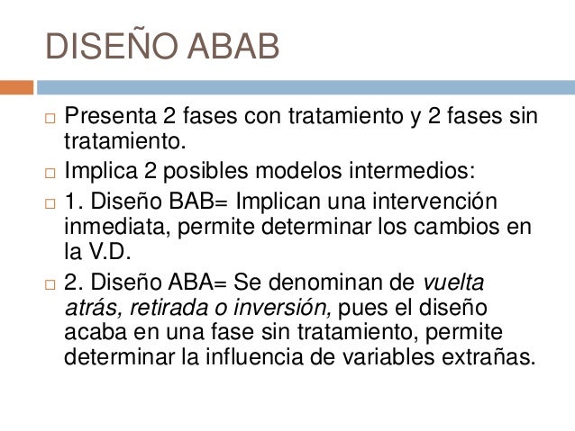Diseños experimentales de caso unico