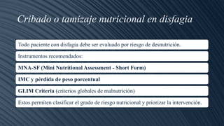 DISFAGIA TRATAMINETO NUTRICIONAL ...