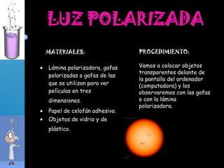 Materiales sobre los que actúe la luz UV (billete de banco, detergente lavadora, agua tónica, etc.).En este caso un billete.PROCEDIMIENTO: Simplemente tenemos que iluminar con la luz UV los objetos a estudiar. Por ejemplo aquí te mostramos cómo se ven las marcas de seguridad de billetes de 10 y 20 euros 