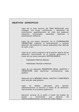PROGRAMA GENÉRICO PARA LA PREVENCIÓN-CORRECCIÓN DE LAS DIFICULTADES ...