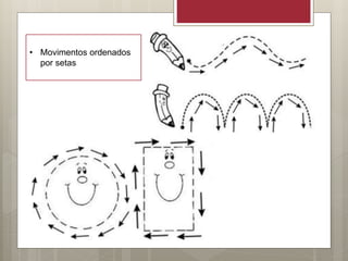 • Movimentos ordenados
por setas
 