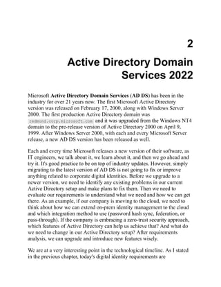 Mastering Active Directory_ Design, deploy, and protect Active Directory Domain Services for Windows Server 2022, 3rd Edit...