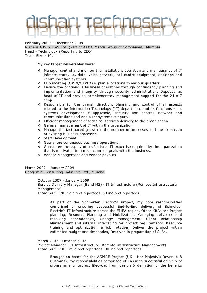 sample ceo resumes