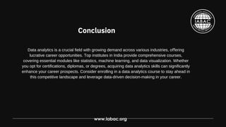 Understanding Data Analytics Courses in India | IABAC | PDF