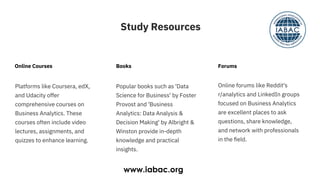 Roadmap to Business Analytics Certification | IABAC | PDF