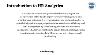 What are the Benefits of HR Analytics Course | IABAC | PDF