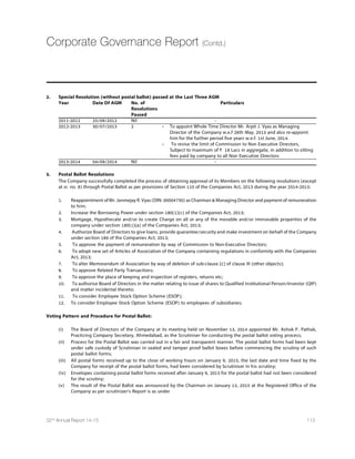 70 Dishman Pharmaceuticals and Chemicals Limited
Directors’ Report (Contd.)
DEPOSIT
The Company has neither accepted nor invited any deposit from public, falling within the ambit of Section 73 of the Companies
Act, 2013 and The Companies (Acceptance of Deposits) Rules, 2014.
NON CONVERTIBLE DEBENTURES (NCDs)
• As you are aware, in February, 2010 your Company has issued Secured Redeemable Non Convertible Debentures of ` 75.00 crores
in the form of Separately Transferable Redeemable Principle Parts (STRPPs) of ` 10 lacs each fully paid-up on private placement
basis and the said NCDs has been listed on the Bombay Stock Exchange Ltd. (BSE) in the list of securities of F Group - Debt Instrument
w.e.f. 13th May, 2010. These NCDs will be redeemed at par at the end of 4th, 5th, 6th  7th year in ratio of 20:20:30:30, respectively
from the date of issue.
During the year, as per the terms of said NCD, on 18th February, 2015, the Company has redeem 20% of the Non convertible
Debenture (first Trenche) issued by the Company in February, 2010 and accordingly; Company has paid ` 22.76 Cr. towards principal
payment and interest thereon to the Debenture holders. Now, as on 31st March, 2015, there is an outstanding NCD -I (first trenche)
amounting to ` 45.00 crores.
• In June, 2010, the Company has issued second trenche of its Secured Redeemable Non- convertible Debentures (NCD) of ` 75.00 crores
in the form of Separately Transferable Redeemable Principle Parts (STRPPs) of ` 1.00 lac each fully paid-up on private placement basis
and the said NCDs have also been listed on the Bombay Stock Exchange Ltd. (BSE) in the list of securities of F Group - Debt Instruments
w.e.f. 17th September, 2010. These NCDs will be redeemed at par at the end of 4th  5th year in the ratio of 50:50, respectively from
the date of issue.
During the year, as per the terms of said NCD, on 16th June, 2014, the Company has redeemed 50% of the NCD-II (second tranche) issued
by the Company in June, 2010 and accordingly; Company has paid ` 38.25 crores towards principal payment and interest thereon to the
Debenture holders. Now, as on 31st March, 2015, there is an outstanding NCD-II (second tranche) amounting to ` 37.50 crores.
The Company is paying interest on the said NCDs regularly on the due dates. As per the Circular No. 04/2013 dated 11th February,
2013 issued by Ministry of Corporate Affairs, Government of India, Company had created Debenture Redemption Reserve (DRR), in
respect of both trenches of NCDs issued by the Company. The Company has deposited an amount of ` 9.00 Crores, by way of fixed
deposit with Corporation Bank, being 15% of the maturing amount of ` 60.00 Crores, which is going to be matured during the
Financial Year 2015-2016.
OPERATIONS
During the year, most of the key business verticals of the Company and also all major subsidiaries of the Company have performed
reasonably well.
CRAMS
For the CRAMS segment of Dishman India, as you are aware, since the last three years, your Company has modified its focus and
is now concentrating on a larger number of midsize contracts, instead of concentrating only on a few large MNCs. Your Company's
strategy has started yielding fruits since last 2 years whereby apart from the big pharma companies your Company has been getting
many orders from small and big and mid-sized pharma companies which has resulted into diversified portfolios in this segment in
India and has also helped your Company in having a greater degree of predictability of the revenues. Your Company's 100% wholly
owned subsidiary - CARBOGEN AMCIS AG Switzerland(CAAG), which is also operating in the CRAMS segment through its plant
located in Switzerland and UK has done quite well during the year under review.In fact, CAAG's order book is almost full, and as a
strategic measure, during the year under review, the China facility has been now put under the management of CAAG to cater to
their gap of not having large volume manufacturing. We are happy to note that CAAG has expanded its markets significantly and
also improved the product basket between Dishman India and Carbogen Amcis or Dishman Group, your Company now has the
capability of offering complete solutions in the organic chemistry space in the CRAMS segment. Further, the performance of
CARBOGEN AMCIS UK has also remained very satisfactory during the year under review.
 