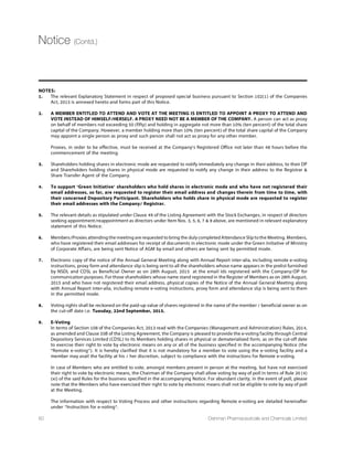 Board of Directors
Mr. Janmejay R. Vyas
Chairman  Managing Director
1V:]EW TVSQSXIH XLI TEVIRX GSQTER] (MWLQER 4LEVQEGIYXMGEPW
ERH 'LIQMGEPW 0XH MR  [MXL  WYFWMHMEVMIW [SVPH[MHI,I LIEHW
the RD division since 28 years and is also engaged in marketing
of in-house technologies and products,research and production
GETEFMPMXMIW HSQIWXMGEPP] ERH MRXIVREXMSREPP],I LEW FIIR QEREKMRK
marketing and globalization activities since 30 years and has
successfully negotiated several contract research proposals with
GPMIRXW,I LEW IRXIVIH MRXS E PSRKXIVQ QERYJEGXYVMRK ERH WYTTP]
contract with several companies in Japan,USA and Europe.In 1987,he
set up the Naroda facility,and later in 1996,initiated the expansion of
EZPE JEGMPMX],MW IQTLEWMW SR UYEPMX] ERH EHLIVIRGI XS MRXIVREXMSREP
manufacturing standards ensured the Bavla facility has been set up
and developed as per international standards.In the recent past,
he has been engaged in acquisition of several research-oriented
companies,including CARBOGEN AMCIS ERH :MXEQMR ( FYWMRIWW MR
Netherlands.
Mrs. Deohooti J. Vyas
Whole-time Director
1VW:]EW LSPHW E EGLIPSVqW (IKVII MR 7GMIRGI7LI LEW ZIV] VMGL
ITIVMIRGI MR XLI ÝIPH SJ %HQMRMWXVEXMSR ERH ,YQER 6IWSYVGI
Development.She has been associated with the Dishman Group
since a long time.She has been extremely instrumental in strategic
HIGMWMSR QEOMRK MR XLI ,6 TSPMGMIW SJ XLI 'SQTER]
Mr. Arpit J. Vyas
Managing Director
1V:]EW LEW GSQTPIXIH LMW 'LIQMGEP )RKMRIIVMRK HIKVII JVSQ XLI
9RMZIVWMX] SJ %WXSRMVQMRKLEQ,I LEW KEMRIH E VMGL ITIVMIRGI
MR XLI ÝIPH SJ 1EVOIXMRK,I [EW ÝVWX ETTSMRXIH EW XLI %HHMXMSREP
Director of the Company,and thereafter as the Whole-time Director
WMRGI WX .YRI,I LEW FIIR IXVIQIP] MRWXVYQIRXEP MR XLI
strategic decision-making processes and Marketing Policies and
XLI SZIVEPP STIVEXMSR SJ XLI 'SQTER]qW TPERXW [SVPH[MHI,I MW
completely in-charge of the Disinfectants division (Dishman Care) and
XLI 2EVSHE TPERX EX +YNEVEX,I EPWS PSSOW EJXIV XLI HE]XS HE] EJJEMVW SJ
the Bavla plant.
Mr. Mark Griffiths
Director
1V+VMJÝXLW LSPHW E 1EWXIVqW (IKVII MR 7GMIRGI  