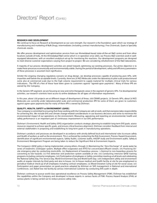 INDUSTRY OVERVIEW
Global Pharmaceutical Industry
The pharmaceutical industry is majorly dominant in the
97ERH %WME 4EGMÝG0IH F] XLIWI QEVOIXWXSXEP [SVPH
consumption in sales of pharmaceutical products has
displayed strong growth and is expected to grow further
with expanding populations in emerging markets.Global
pharma continues to remain attractive due to various cost
IJÝGMIRG] QIEWYVIQIRXWHIGSRWSPMHEXMSREGUYMWMXMSR
of high value targeted assets,management efforts on
restructuring of entire business model,share repurchase
program and dividend policy.In the recent years,several
new therapies have been approved in the area of diabetes
 