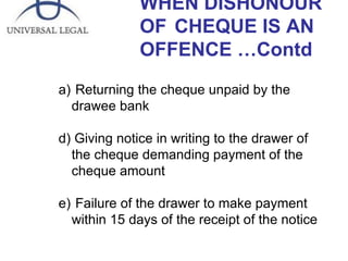 Dishonor Of Cheques Slide 22