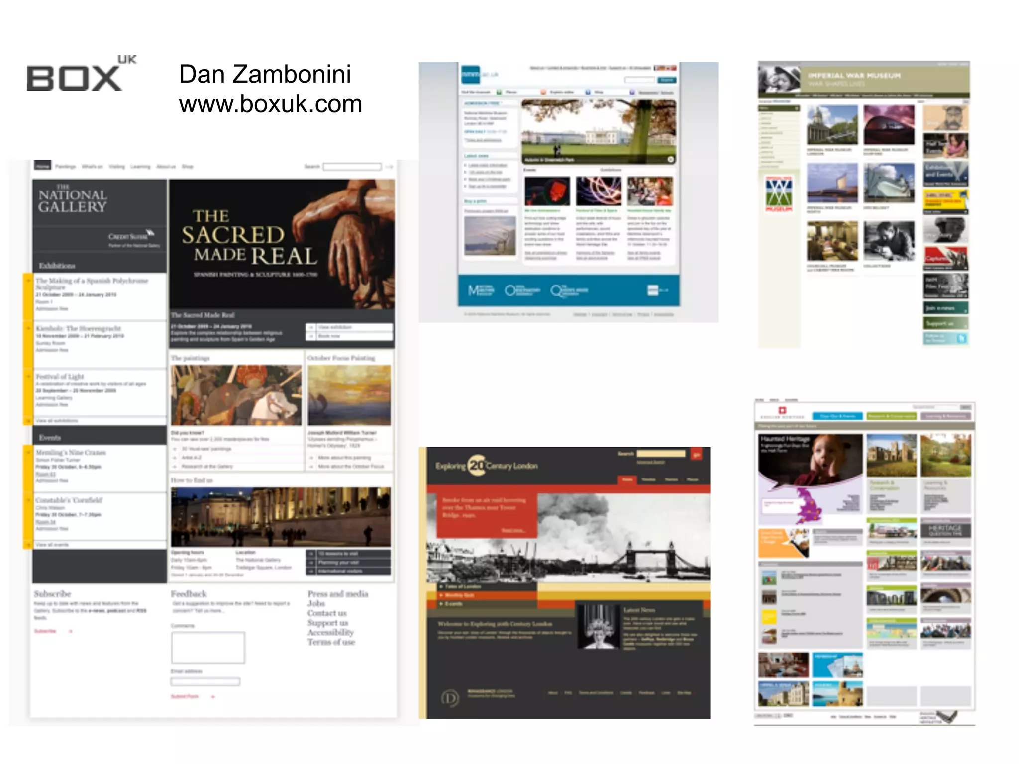 Dan Zambonini
www.boxuk.com
 