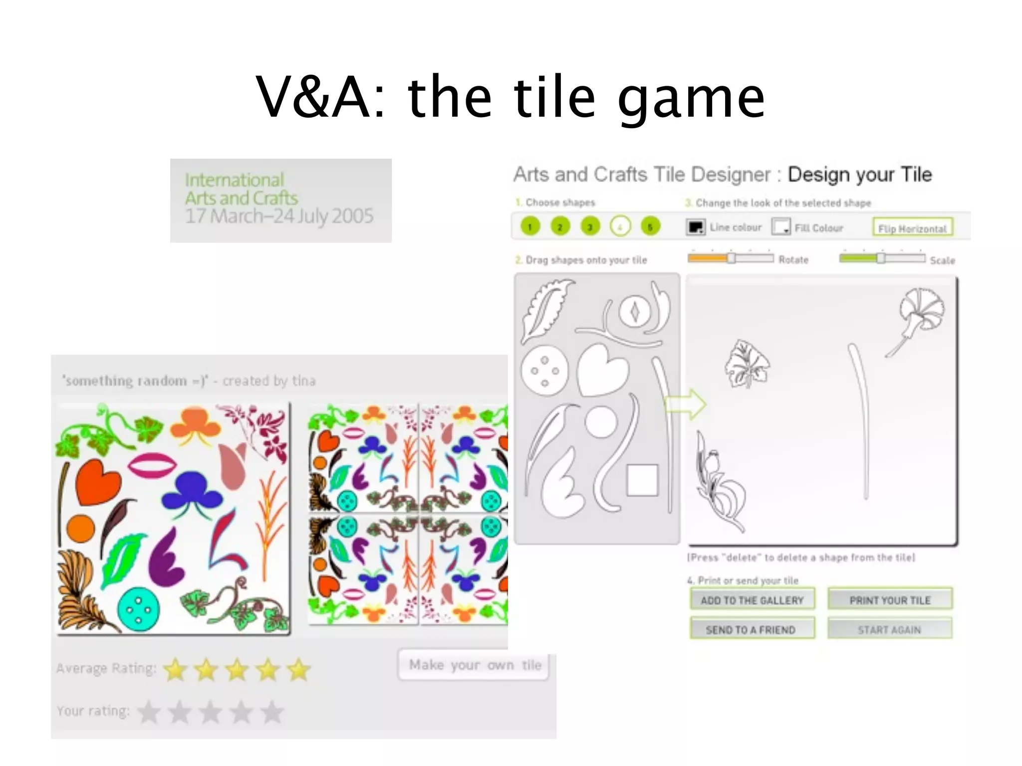 V&A: the tile game
 