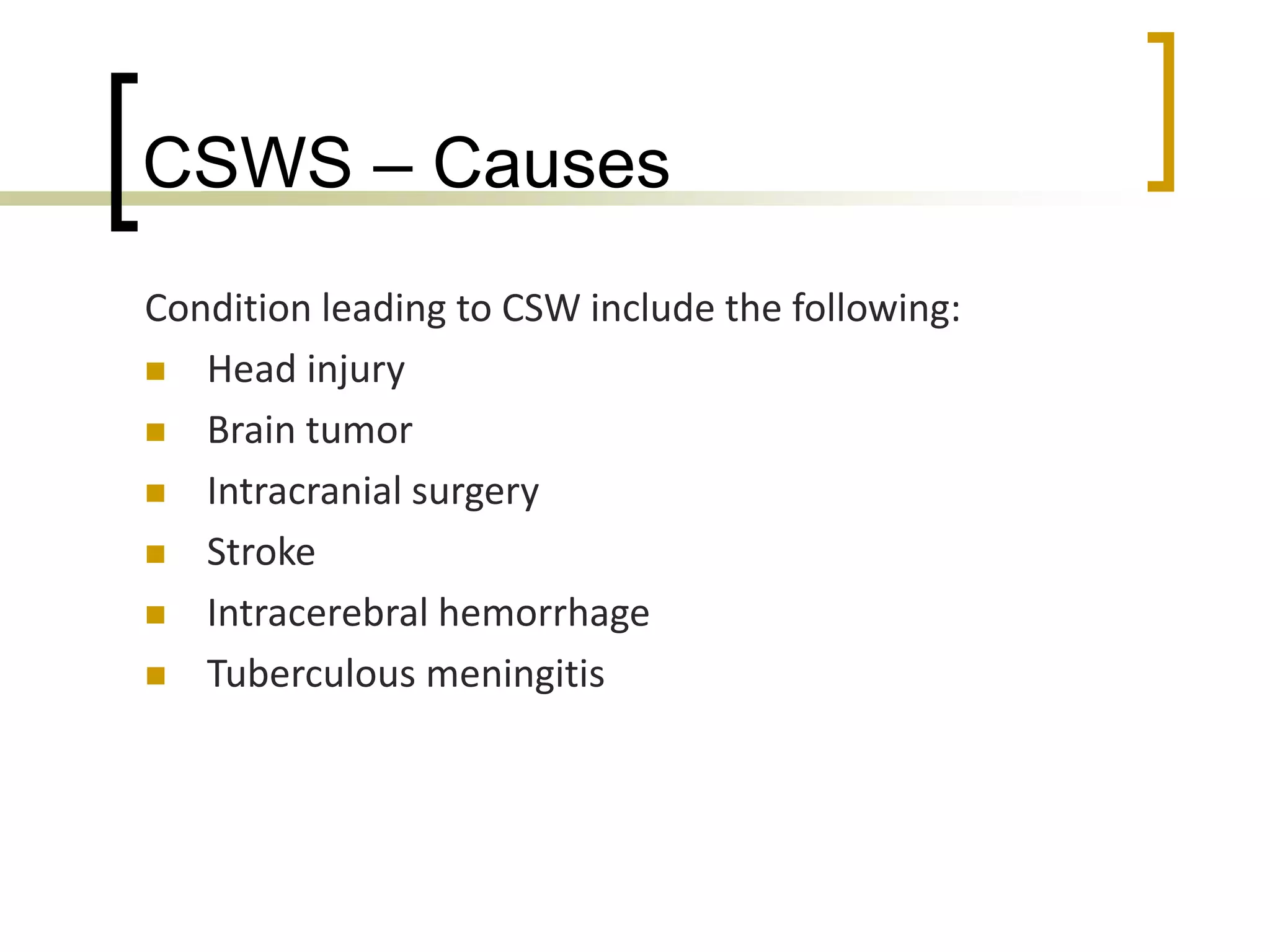 Di, siadh and cerebral salt wasting syndrome | PPT
