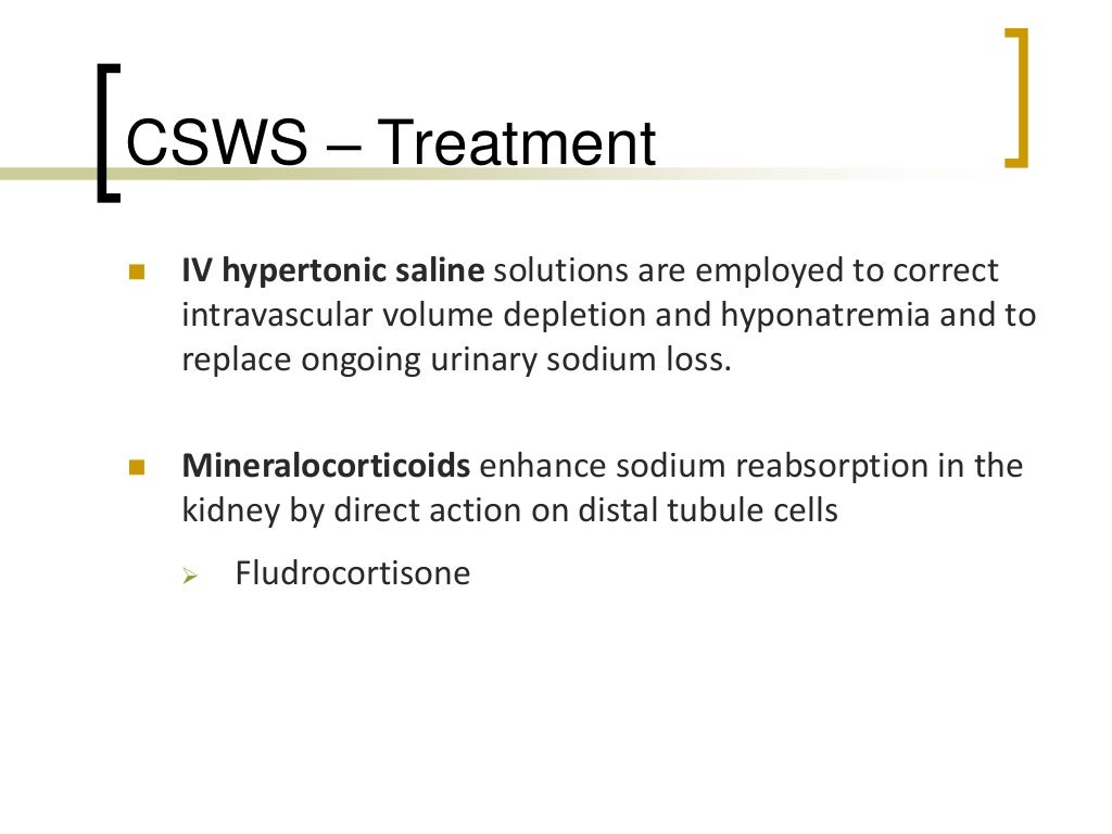 Di, siadh and cerebral salt wasting syndrome
