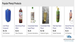 Disinfectants : Project Trade Technology Information