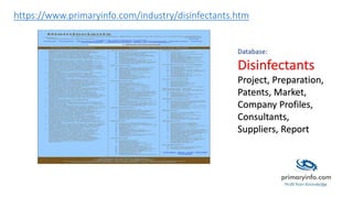 Disinfectants : Project Trade Technology Information