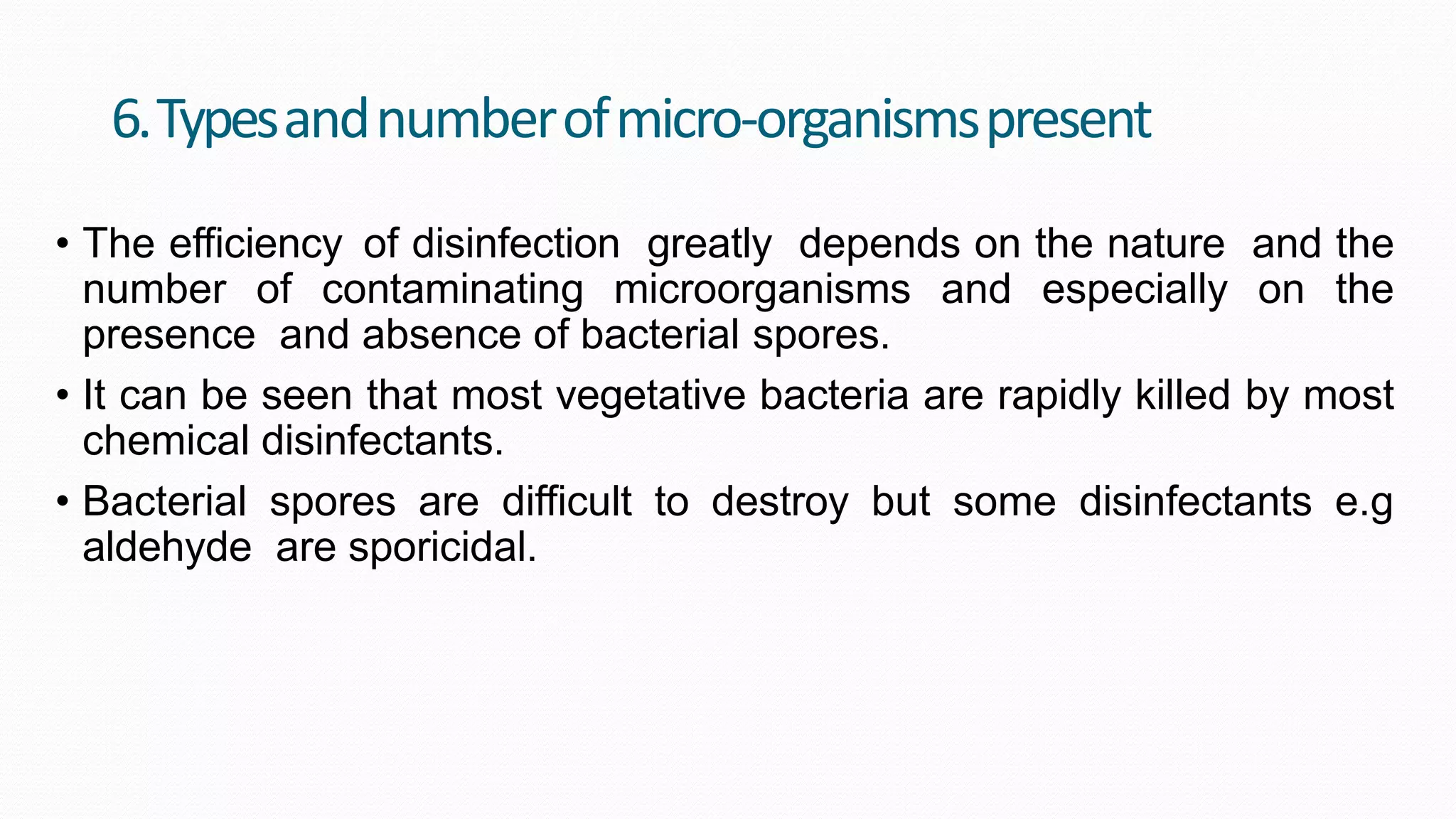 Disinfectants classification and mode of action of disinfectants PPT