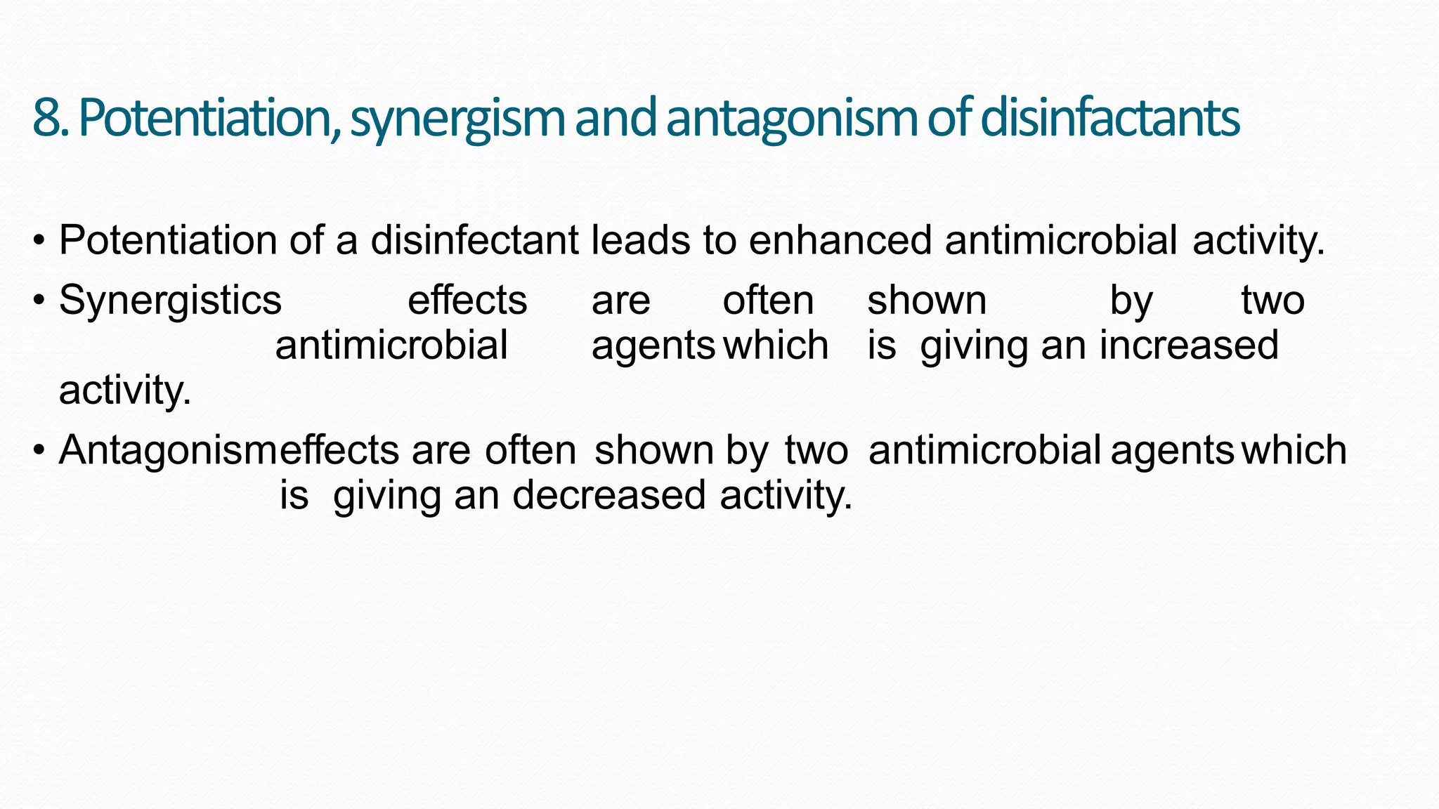 Disinfectants classification and mode of action of disinfectants PPT