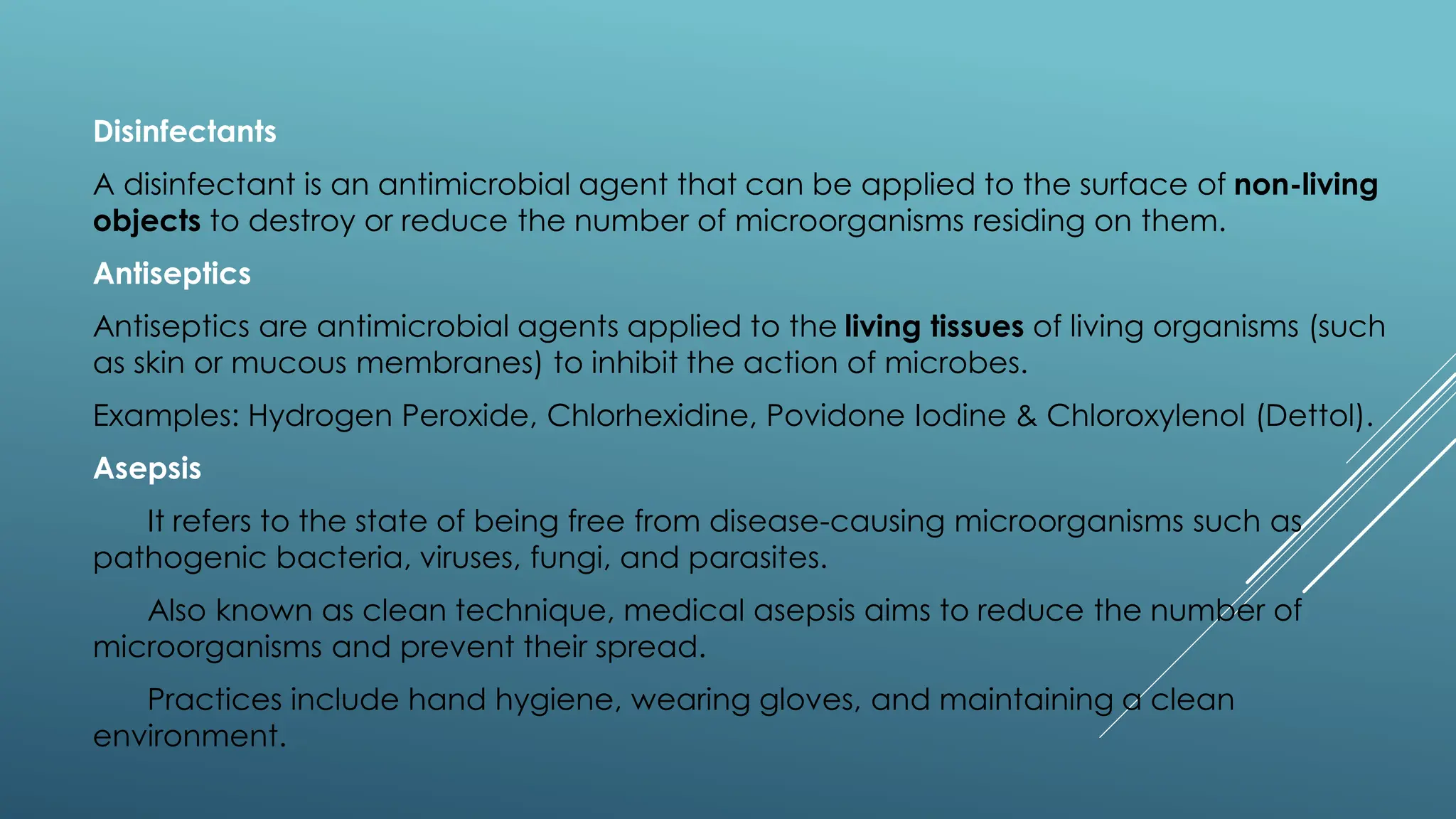 Disinfection & antiseptics in microbiology , bpharm 3rd semester 2nd ...