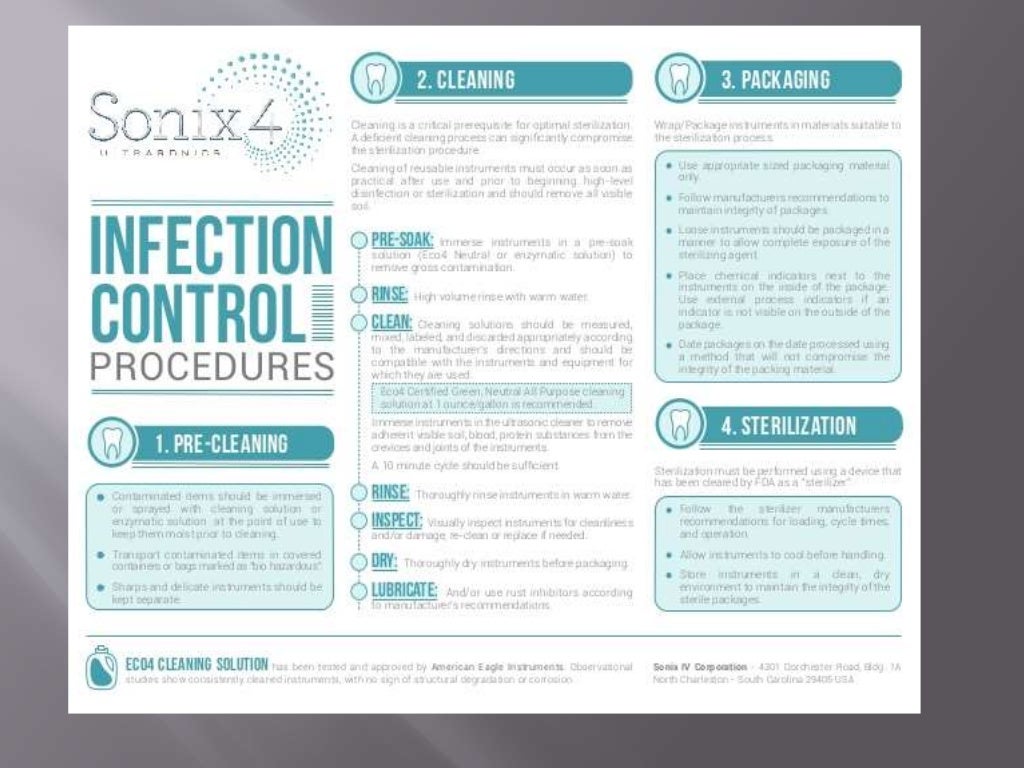 Disinfection of dental laboratory