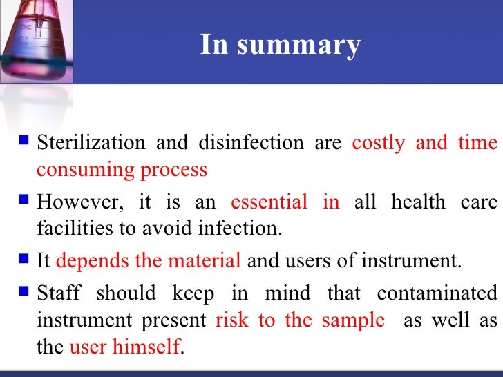 Disinfection & sterilization
