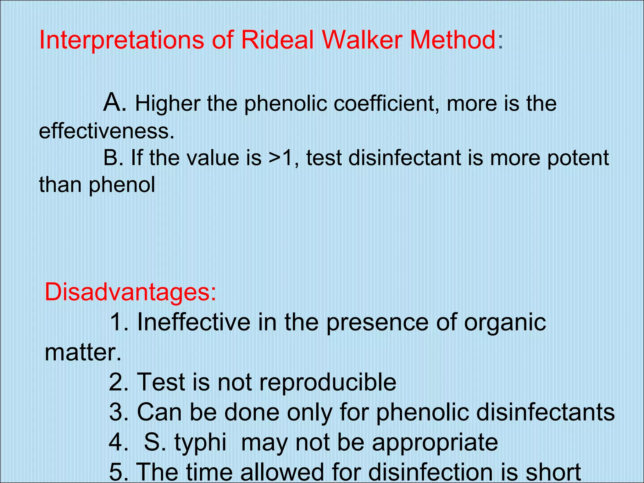 Disinfection testing for disinfection | PPT