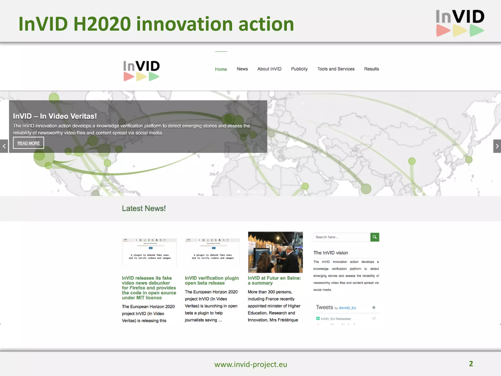 2
InVID H2020 innovation action
www.invid-project.eu