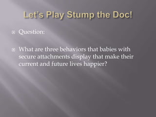 Disinhibited social engagement disorder DFS Training | PPTX