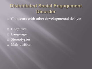 Disinhibited social engagement disorder DFS Training | PPTX