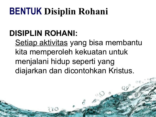 Disiplin Rohani