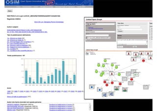 DISIT Lab, Distributed Data Intelligence and Technologies
Distributed Systems and Internet Technologies
Department of Information Engineering (DINFO)
http://www.disit.dinfo.unifi.it
Knowledge analysis
http://OSIM.disit.org
DISIT Lab (DINFO UNIFI), Feb 2015 45
 