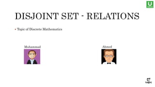Disjoint set / Union Find Data Structure | PPTX