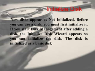 Disk Management | PPTX