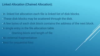 Disk allocation methods | PPT