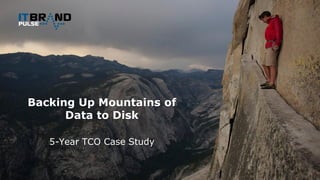 Backing Up Mountains of
Data to Disk
5-Year TCO Case Study
 