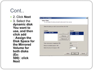 Disk management server | PPTX