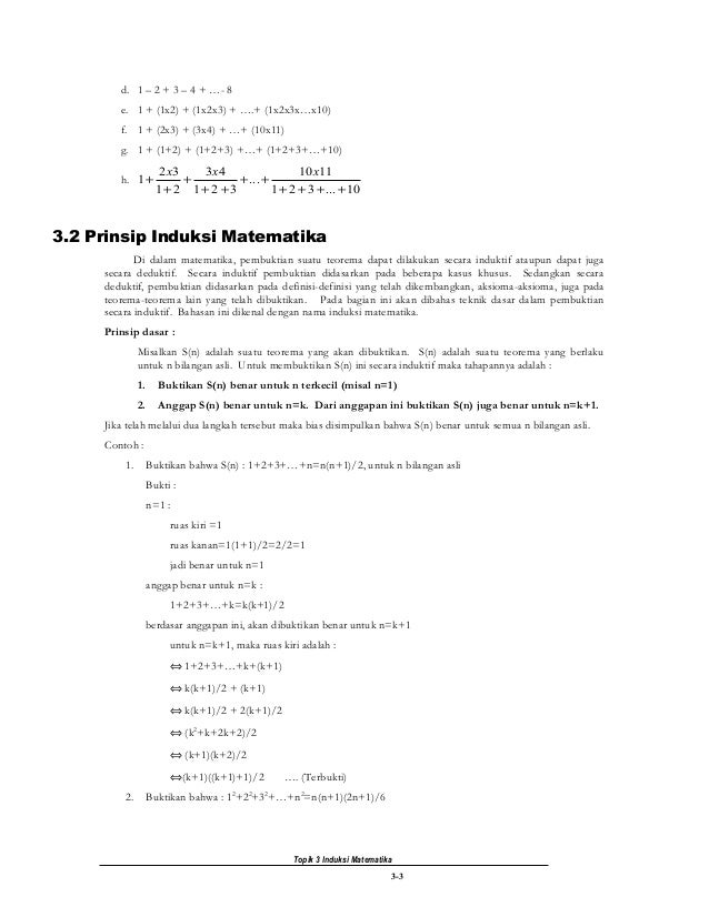Matdis Induksi Matematika