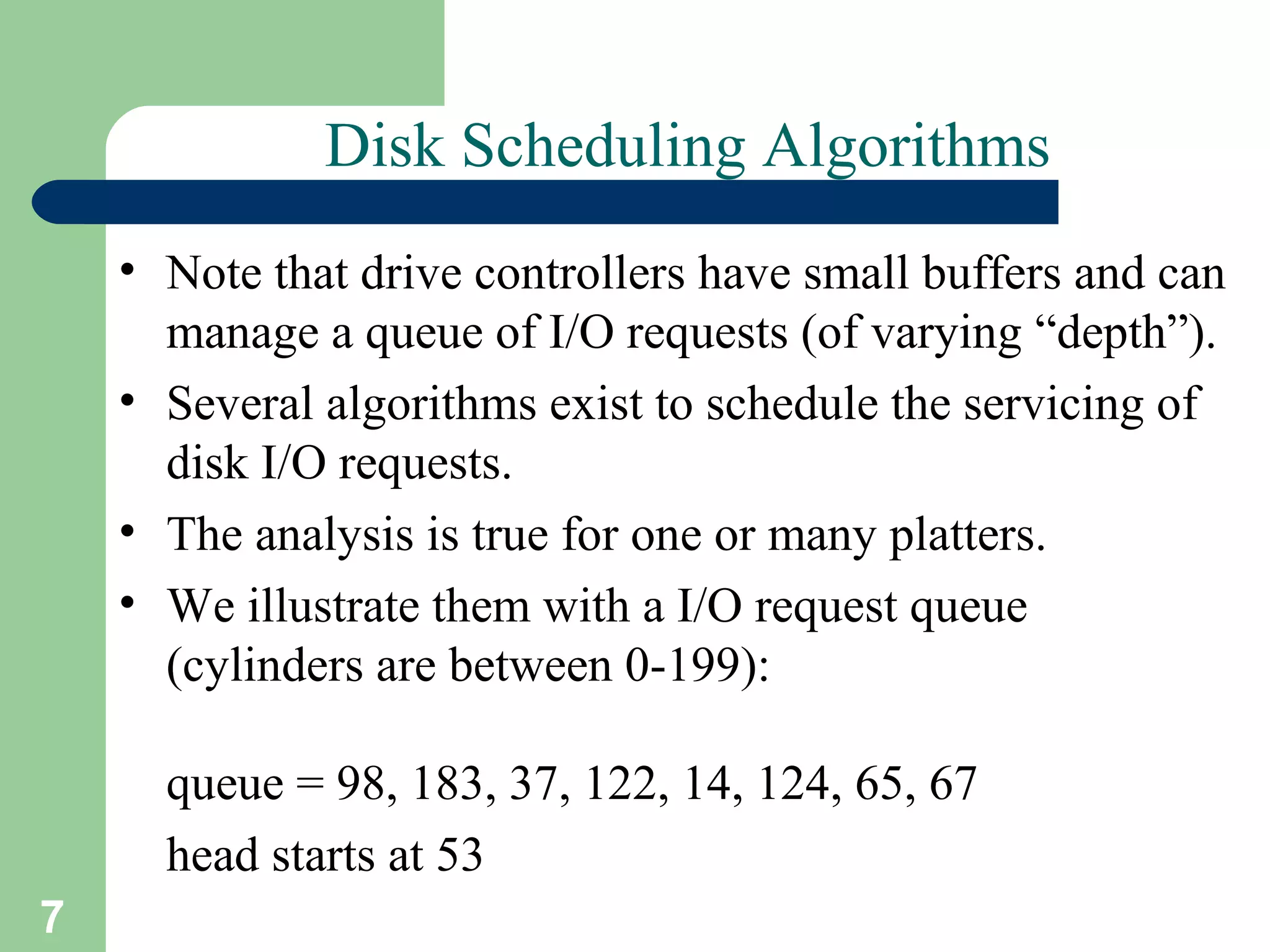 Disk scheduling | PPT