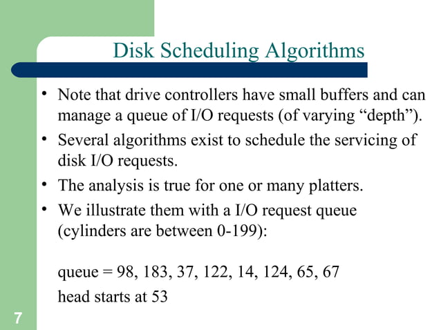 Disk scheduling | PPT