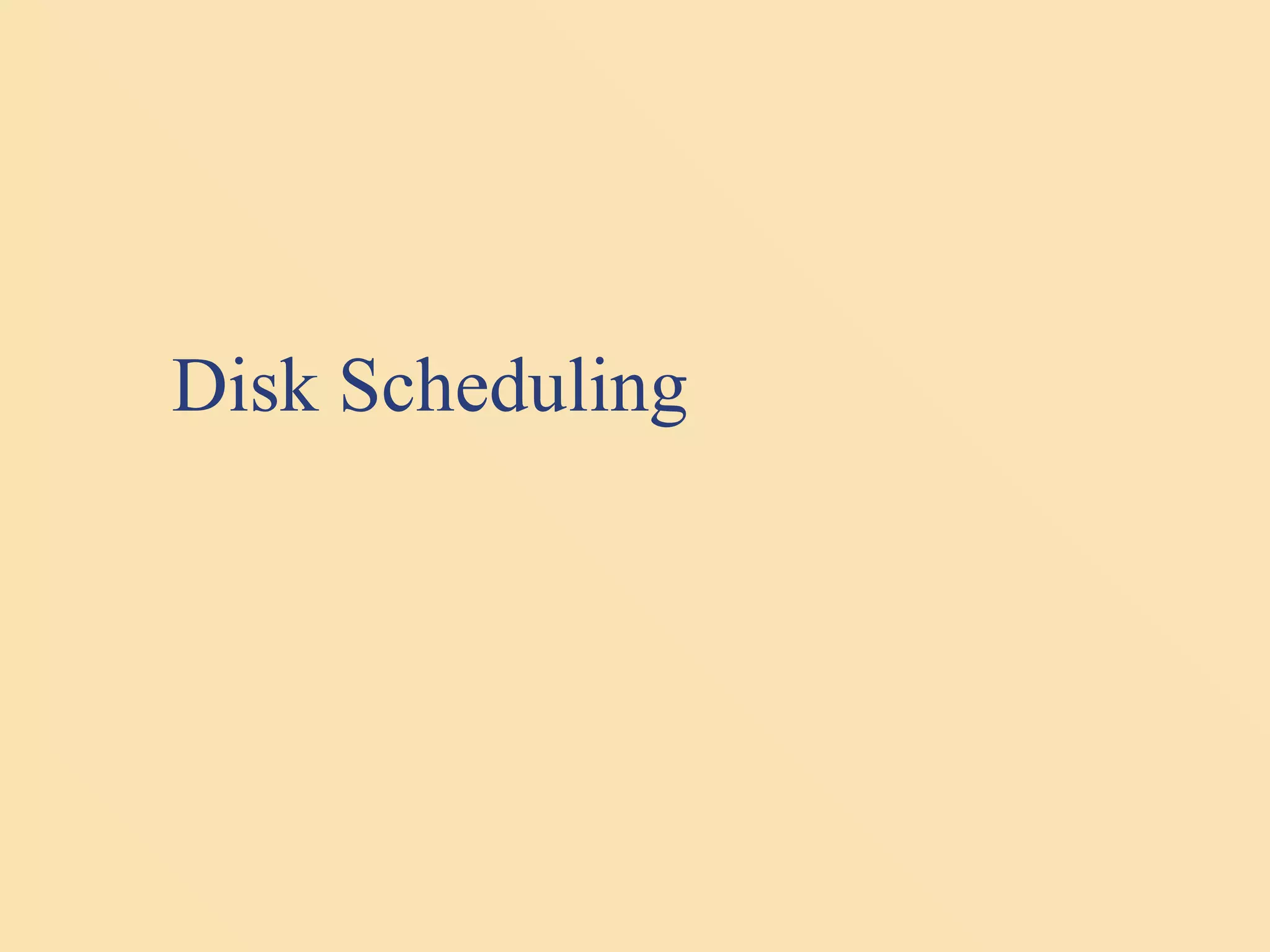 Disk scheduling | PPT
