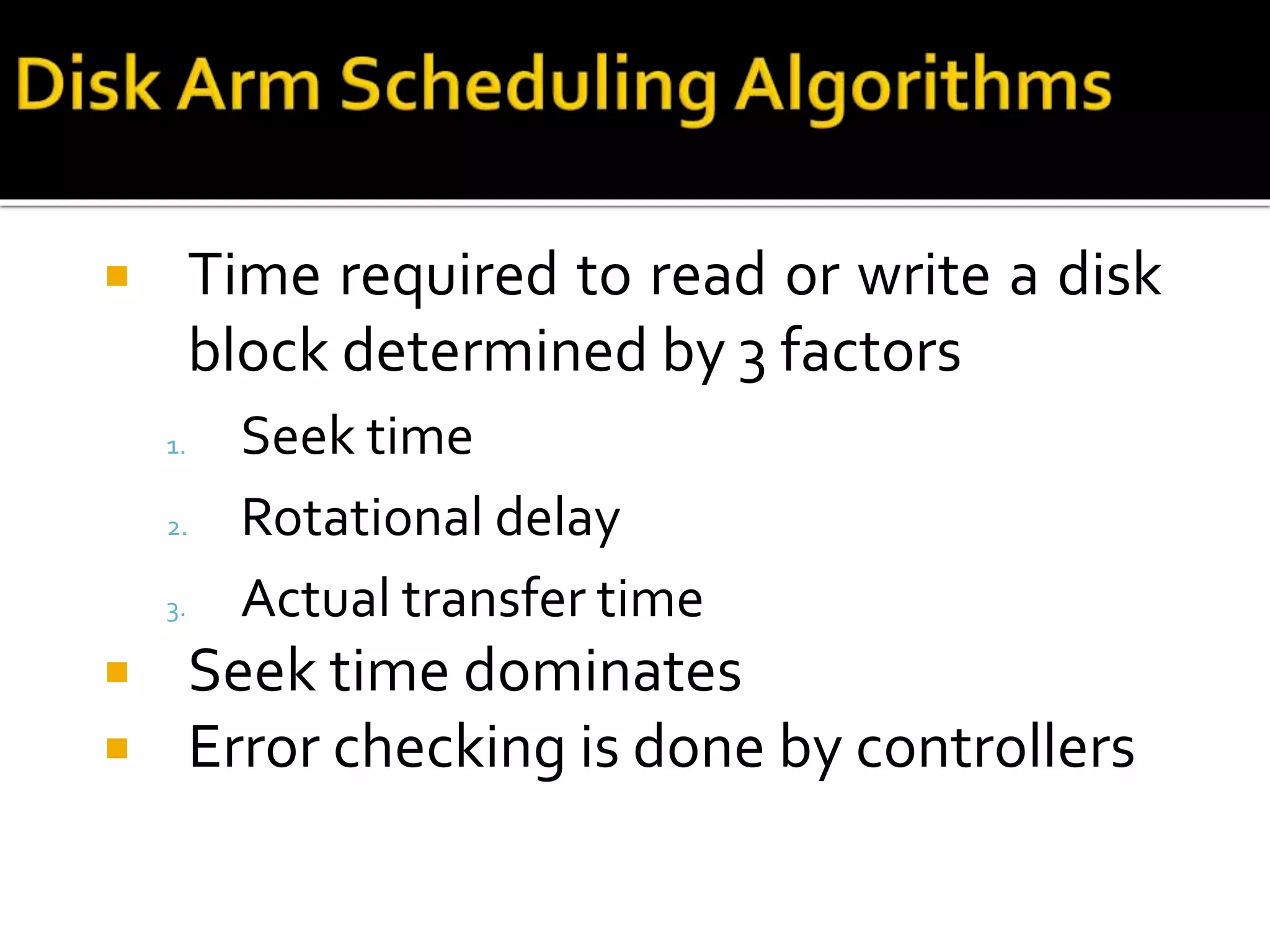 Disk scheduling | PPT