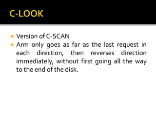 Disk scheduling | PPTX