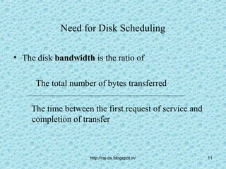 Disk scheduling.49