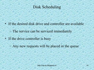 Disk scheduling.49