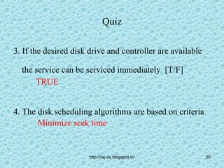 Disk scheduling.49